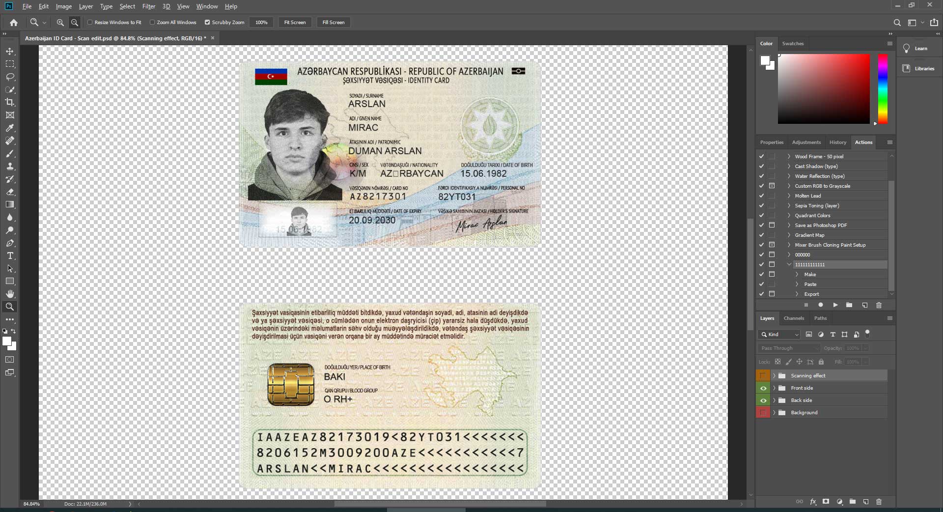 Azerbaijan id card