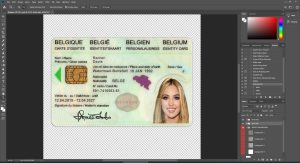 Belgium id card 2 version