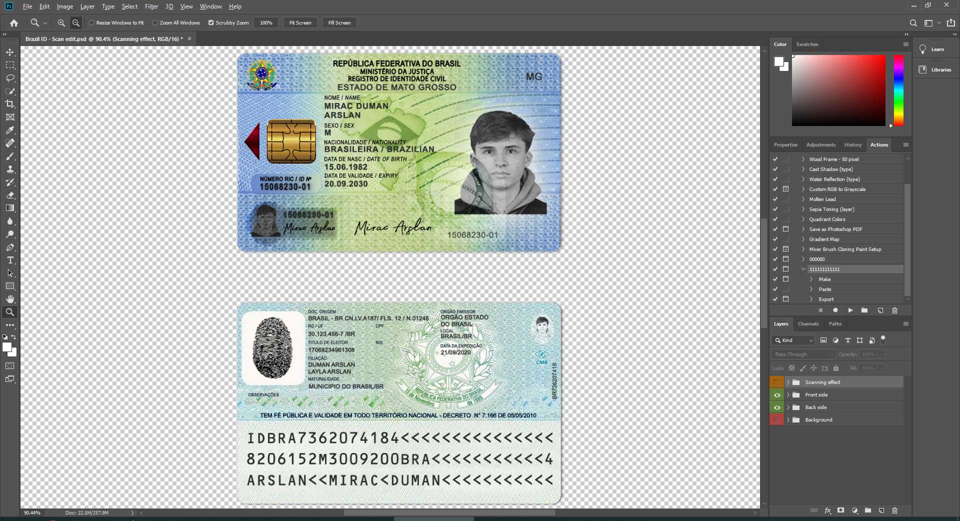 brazil id card Version 3