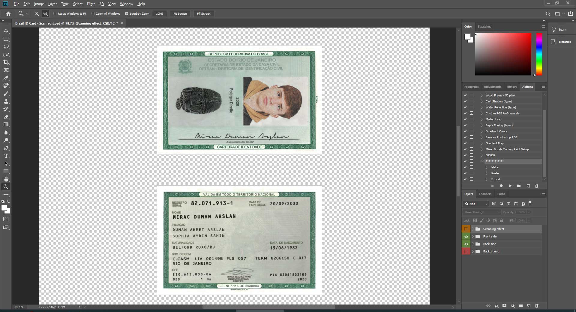 brazil id card Version 2