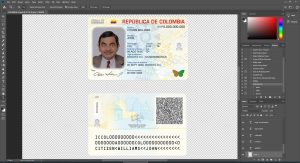 Columbia id card - 2 version