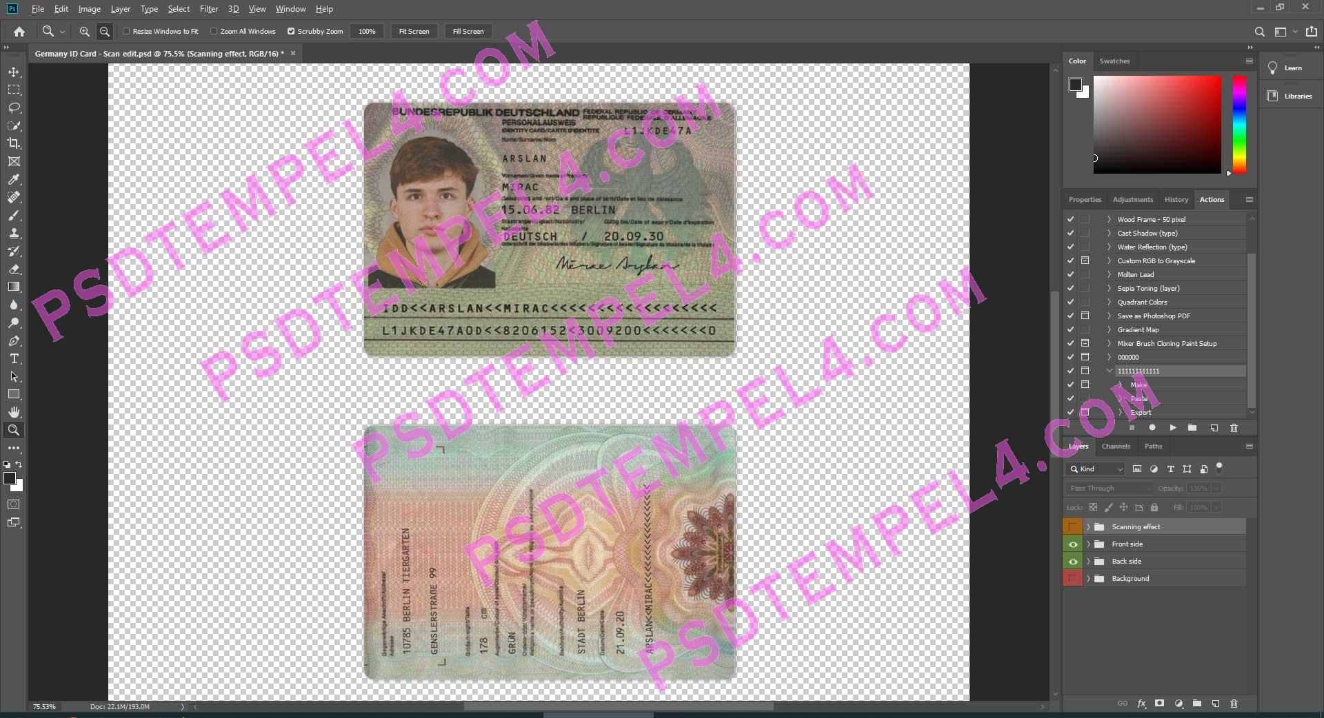 Germany id card - Version 1