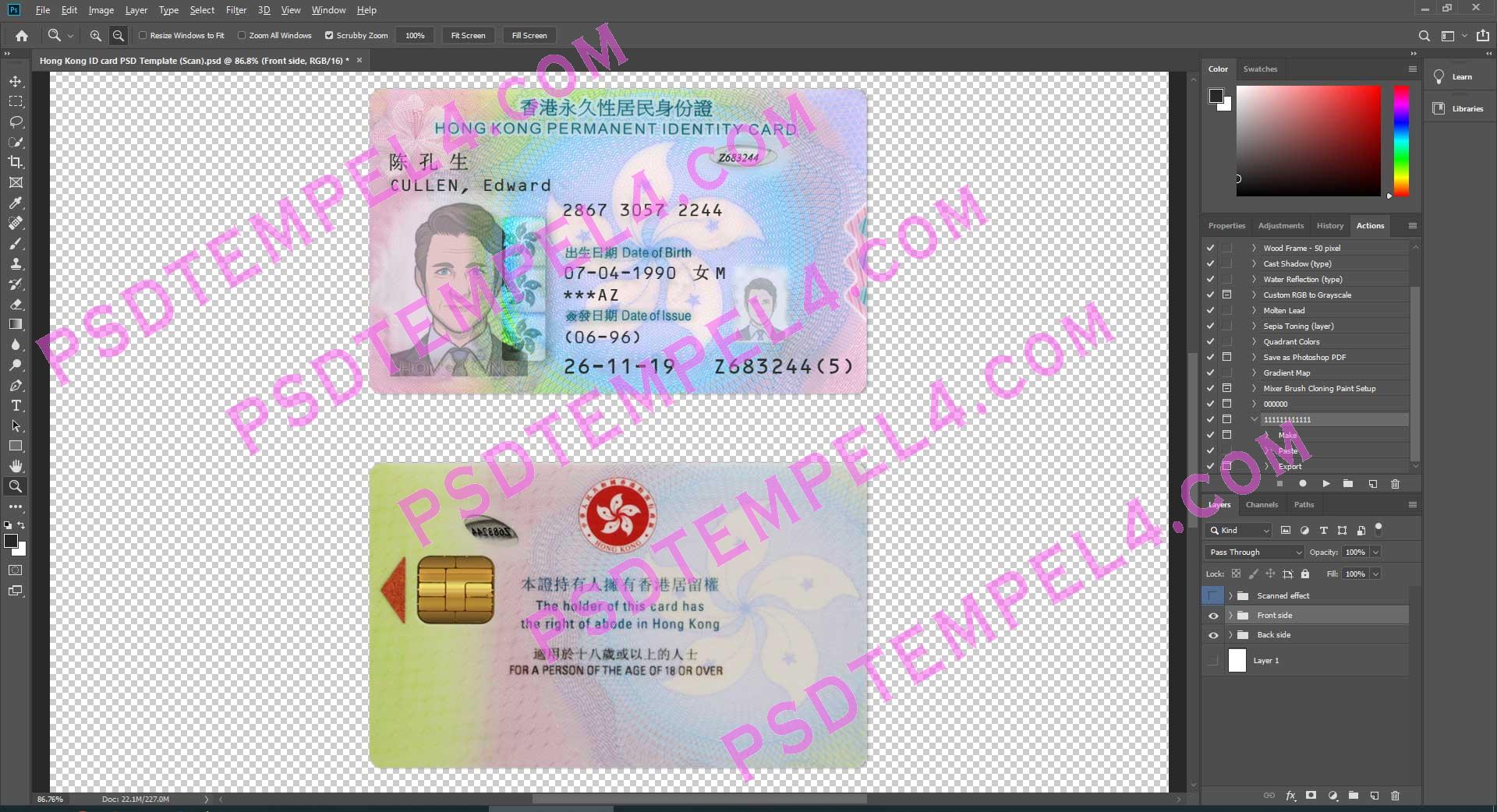 Hong Kong id card