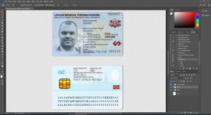 Latvia id card - 2 Version