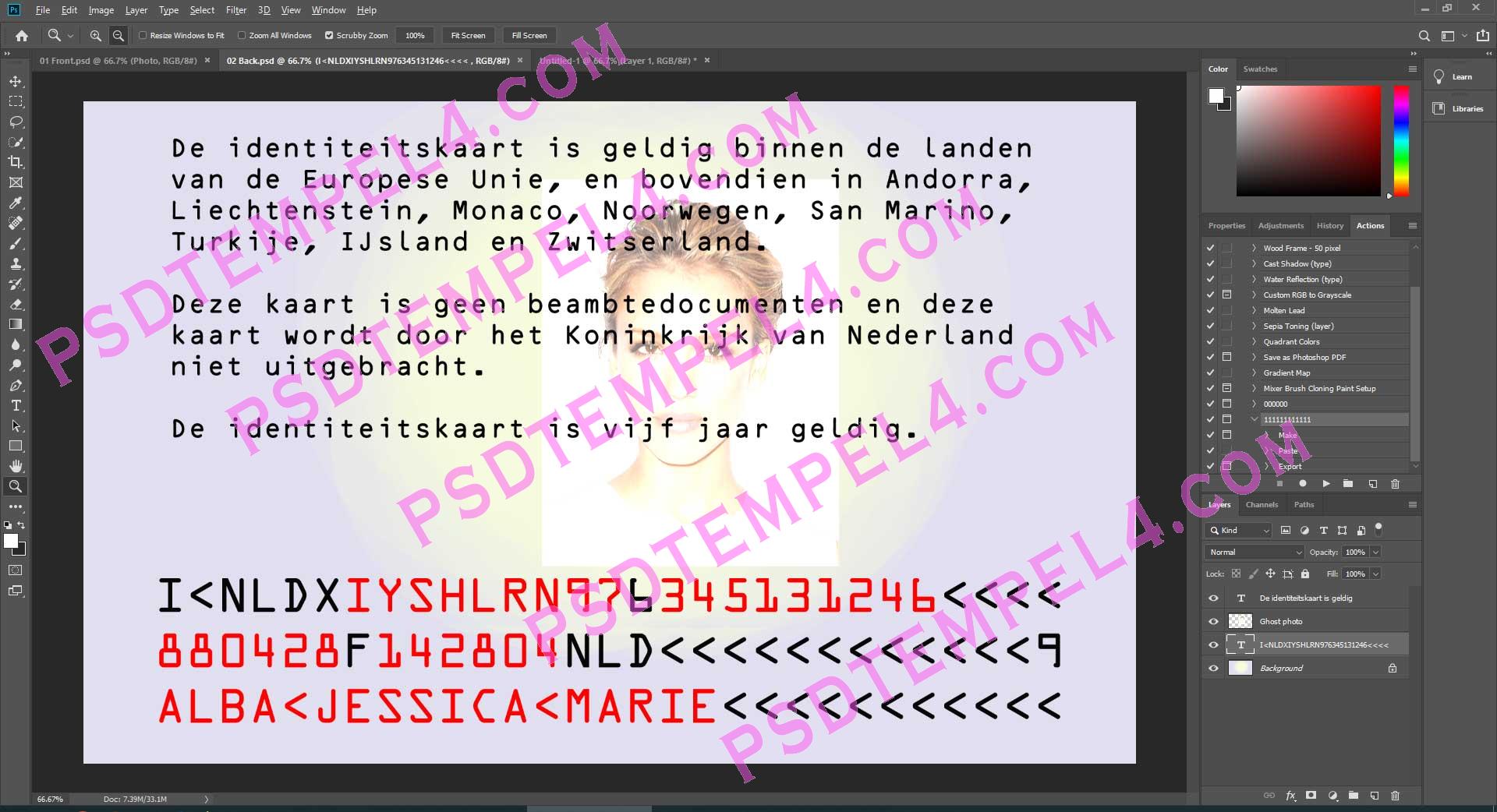 Netherlands id card - 2 version - Image 2