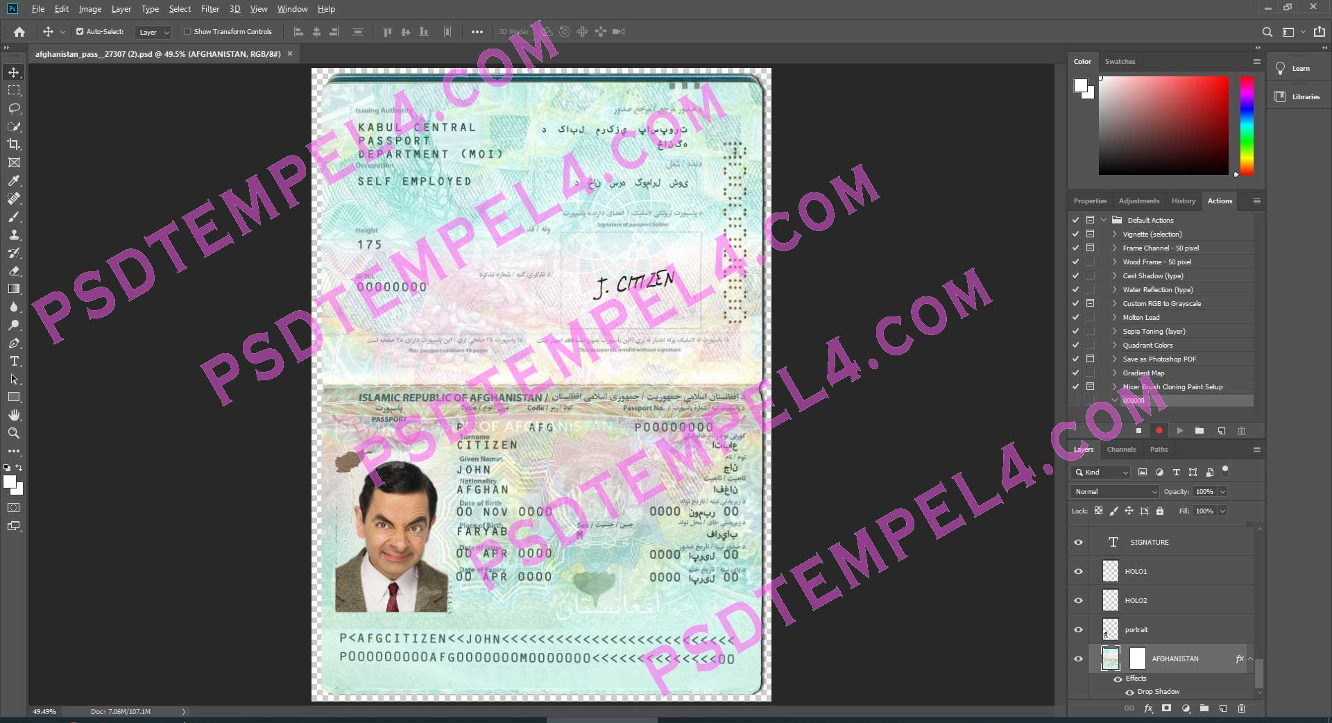 afghanistan passport