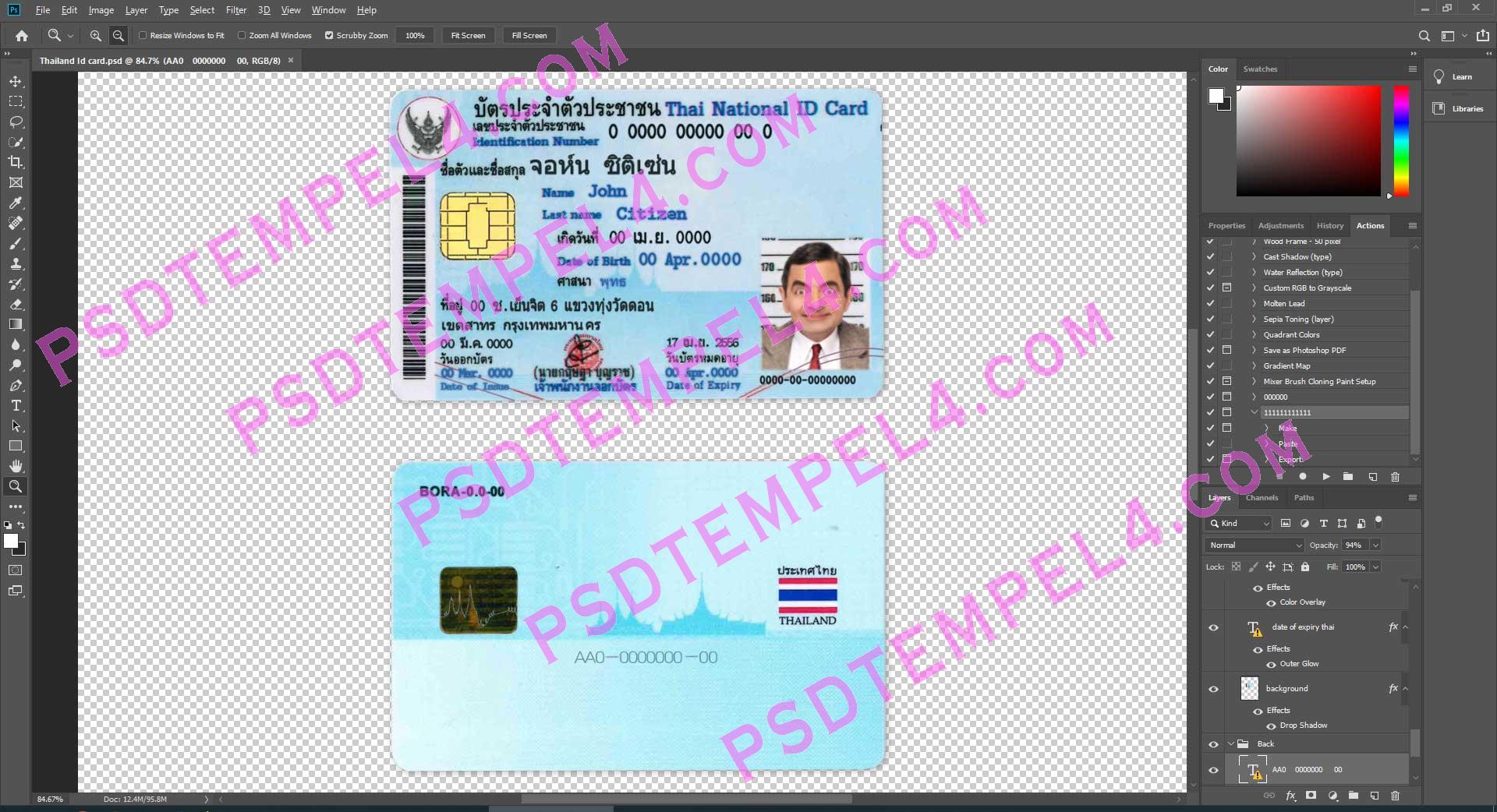 Thailand id card