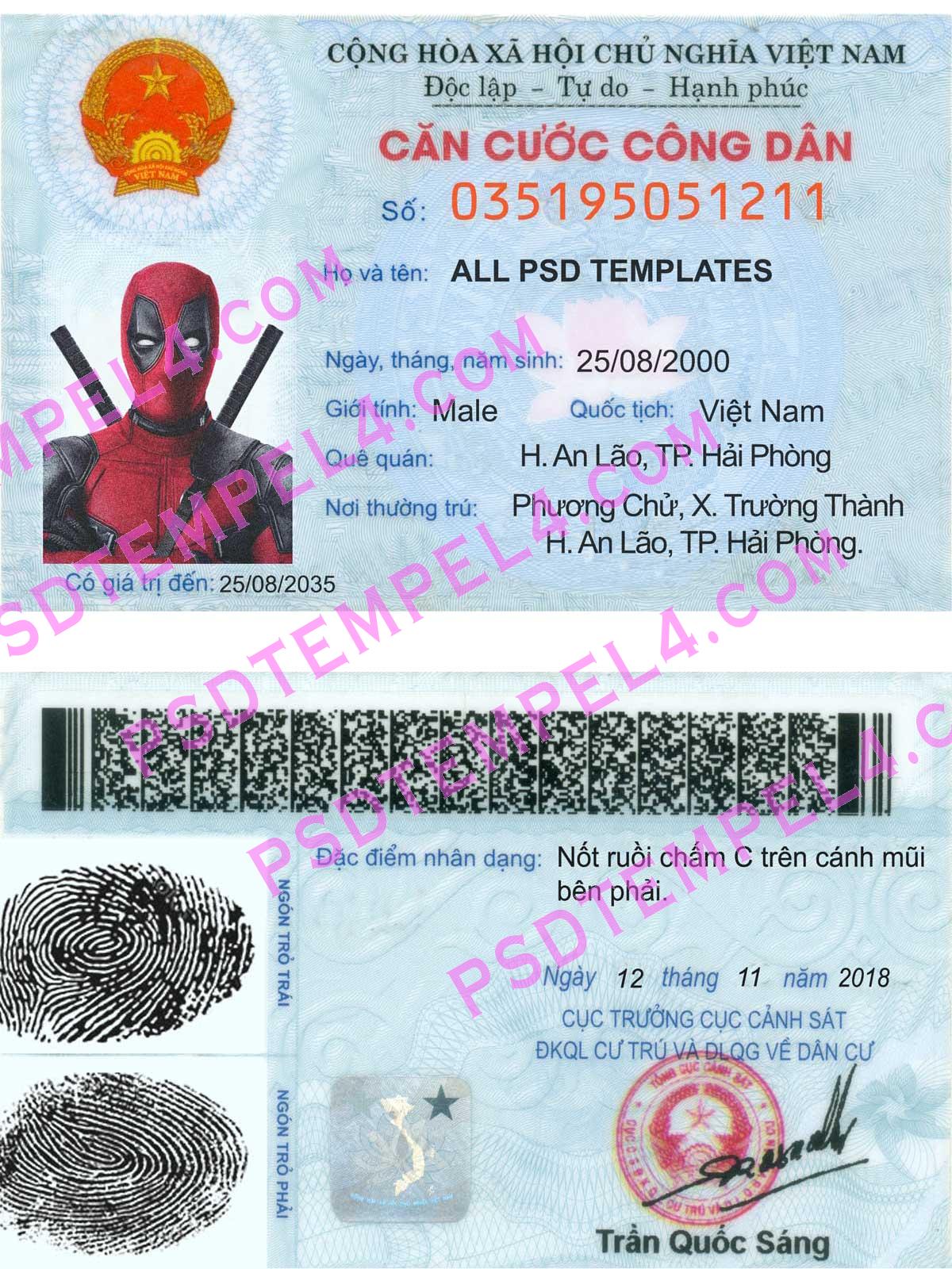 Vietnam id card v1