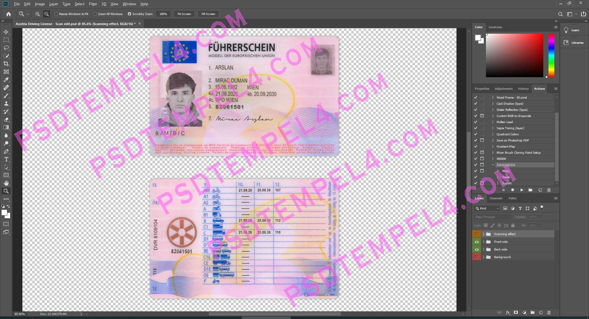 Austria Driver License