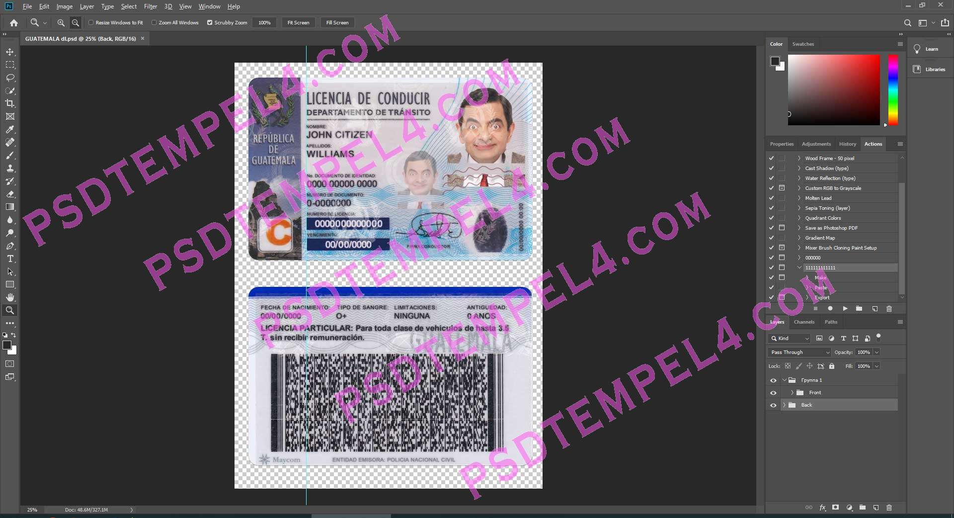 Guatemala Driver License