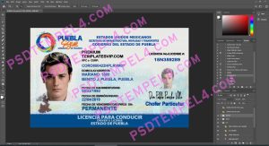 Puebla Mexico Driver License