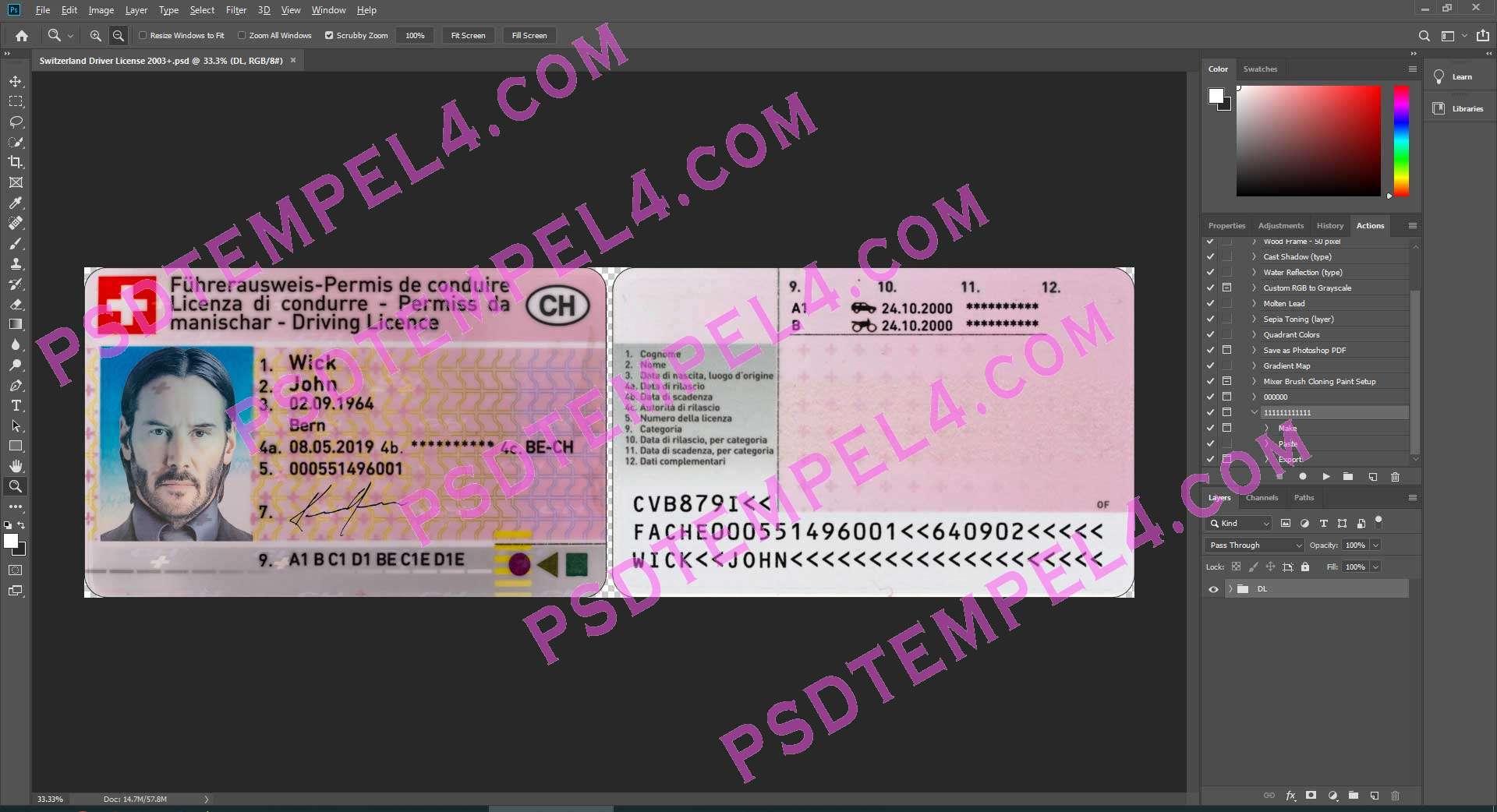 Switzerland Driver License