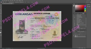 USA Arkansas Driver License