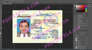 USA Louisiana Driver License