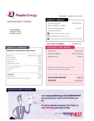 Australia electricity people energy utility bill