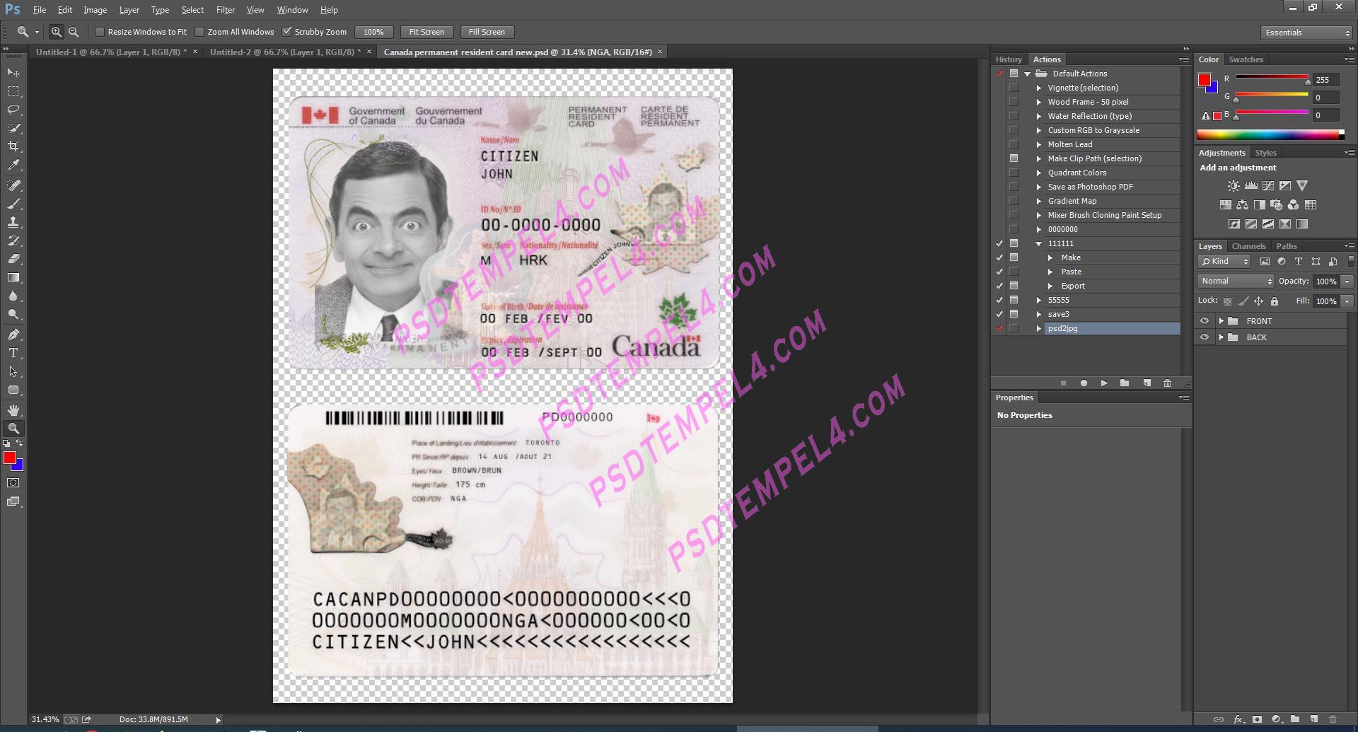 Canada residence resident permit - 2 version - Image 2