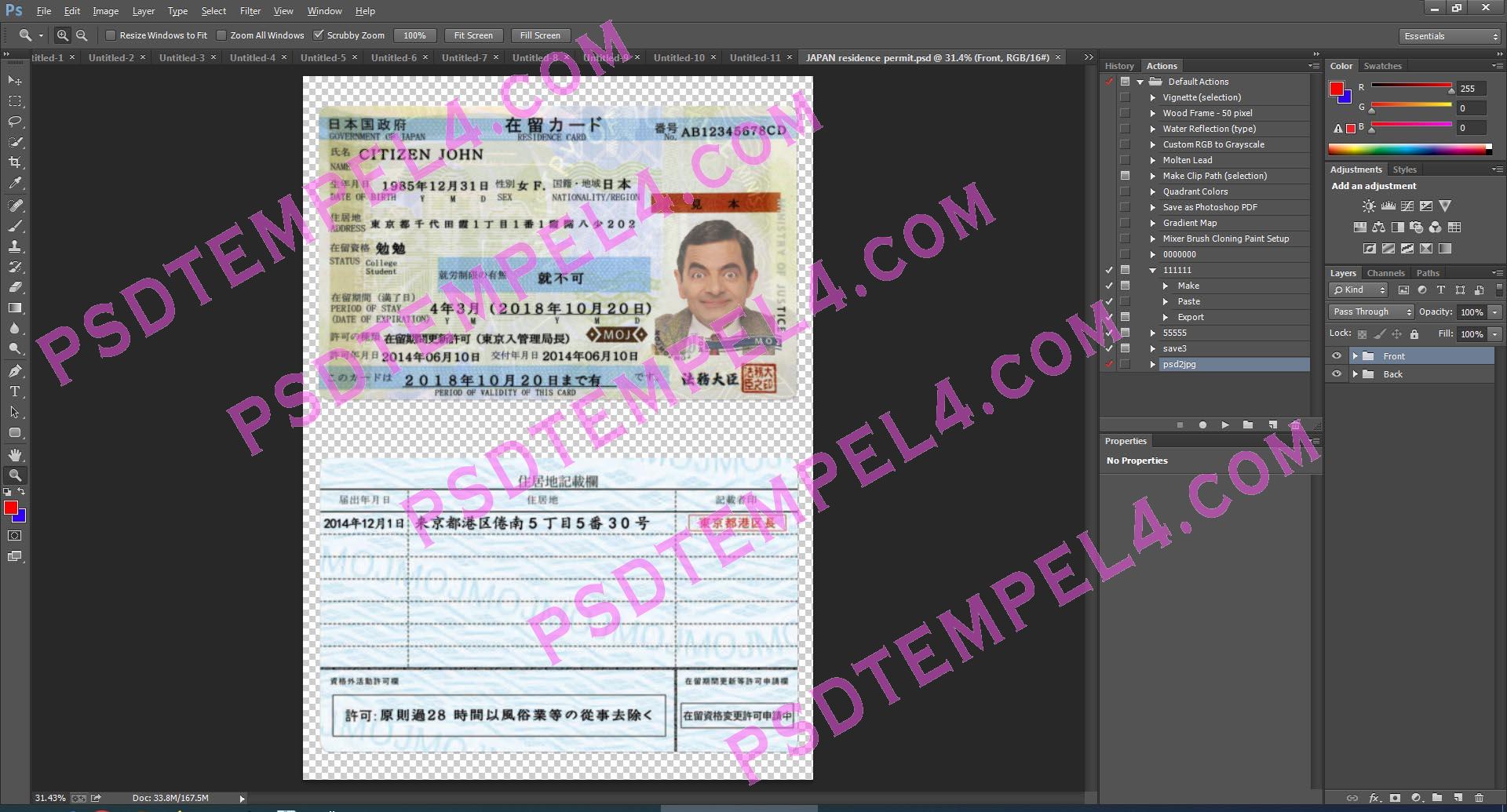 Japan residence resident permit