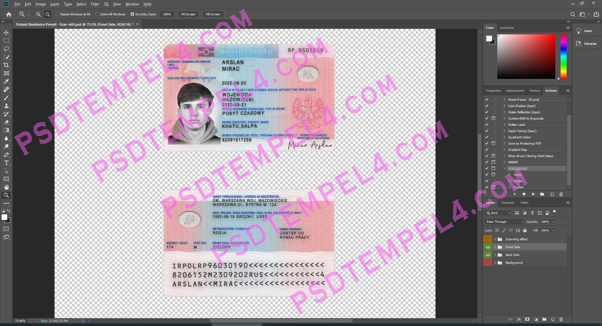 Poland Residence Permit Resident Permit Sample Screenshot