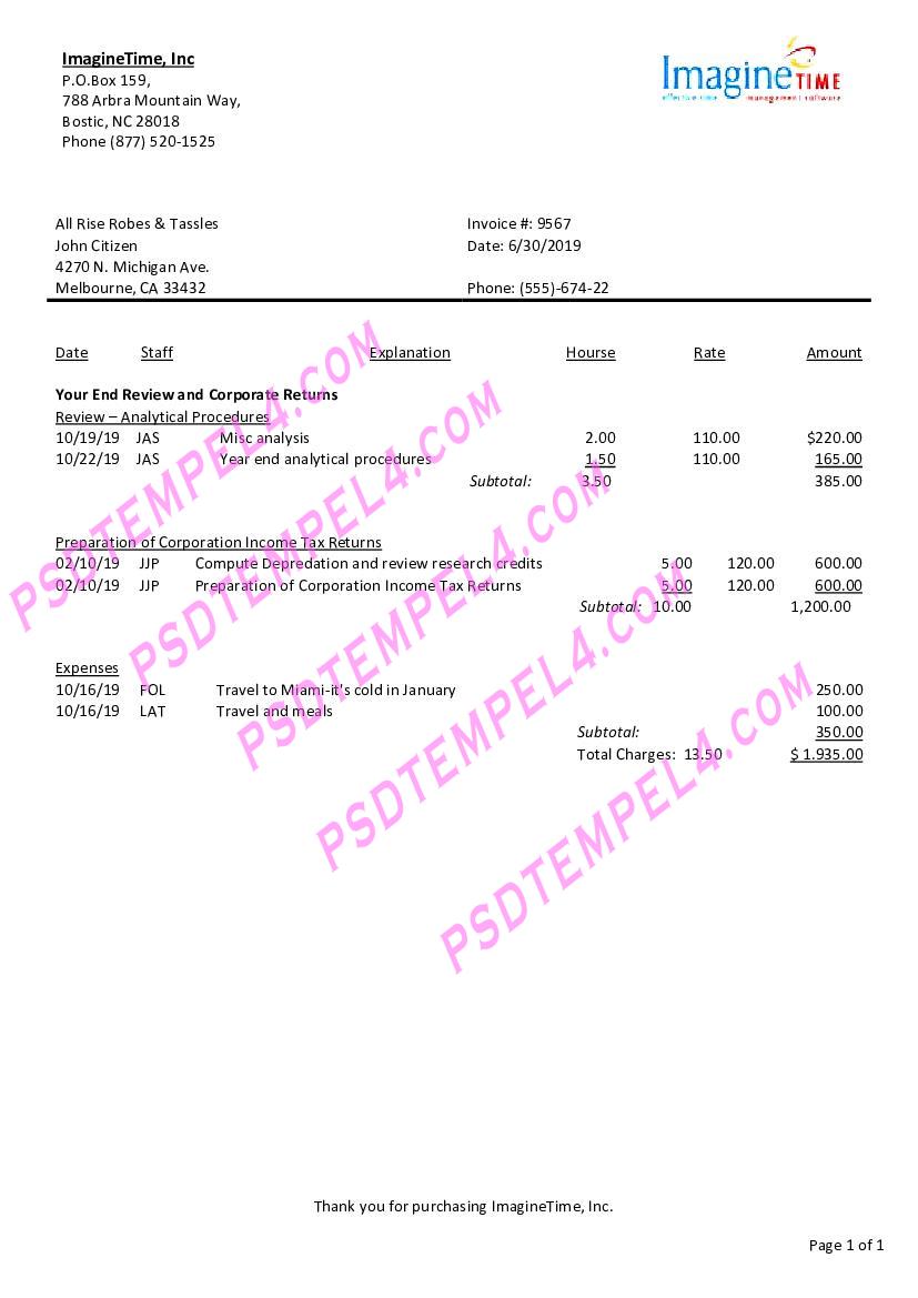 Australia Imagine Time utility bill