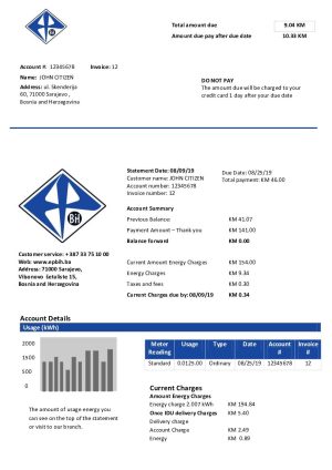 Bosnia and Herzegovina Elektroprivreda BiH electricityl