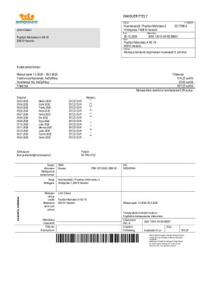 Finland Nuorisosaatio Youth Foundation utility billFin