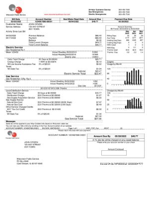 USA WPS utility bill