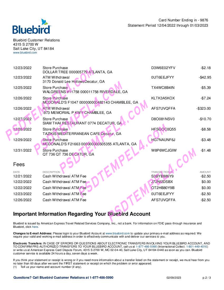 USA Utah Bluebird utility bill 3Pages