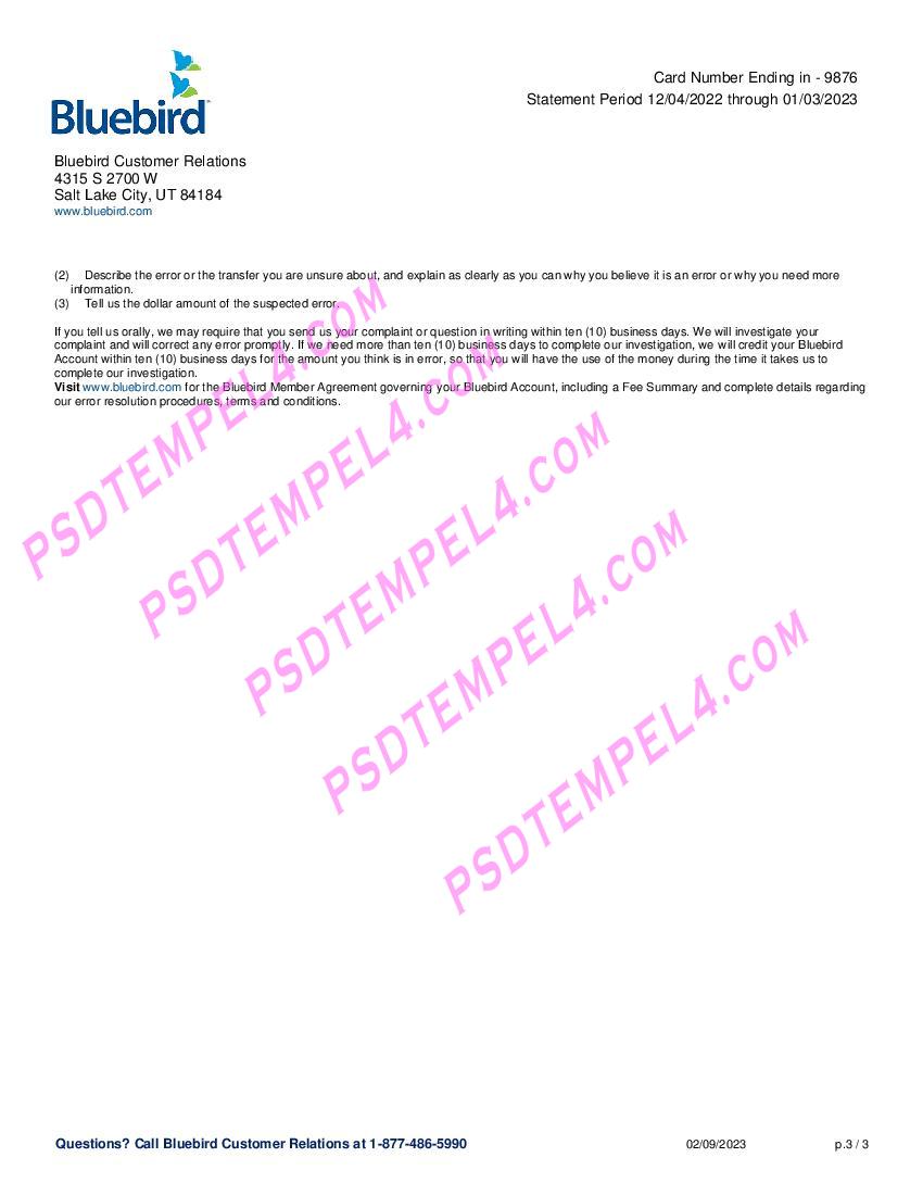 USA Utah Bluebird utility bill 3Pages