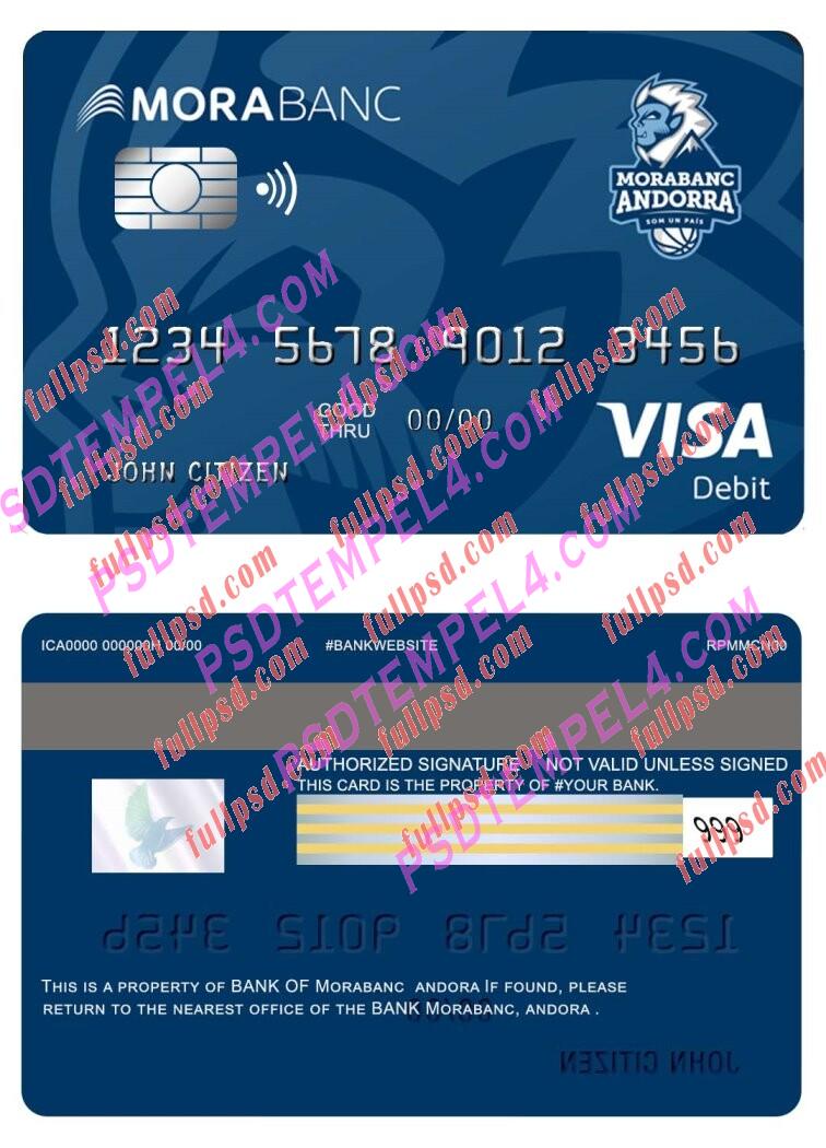 Andora Morabank Visa debit PSD