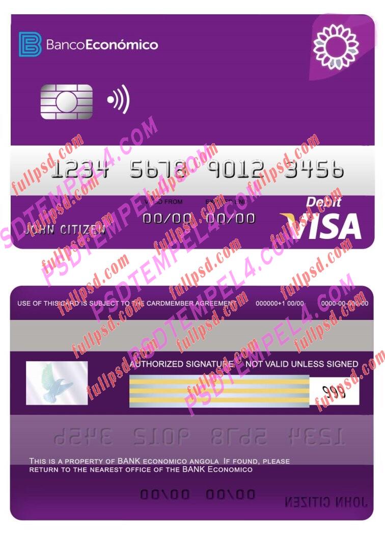Angola Bank Economio Visa debit PSD