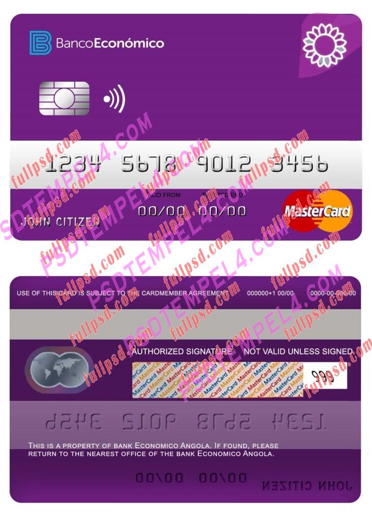 Angola Economio bank Mastercard PSD