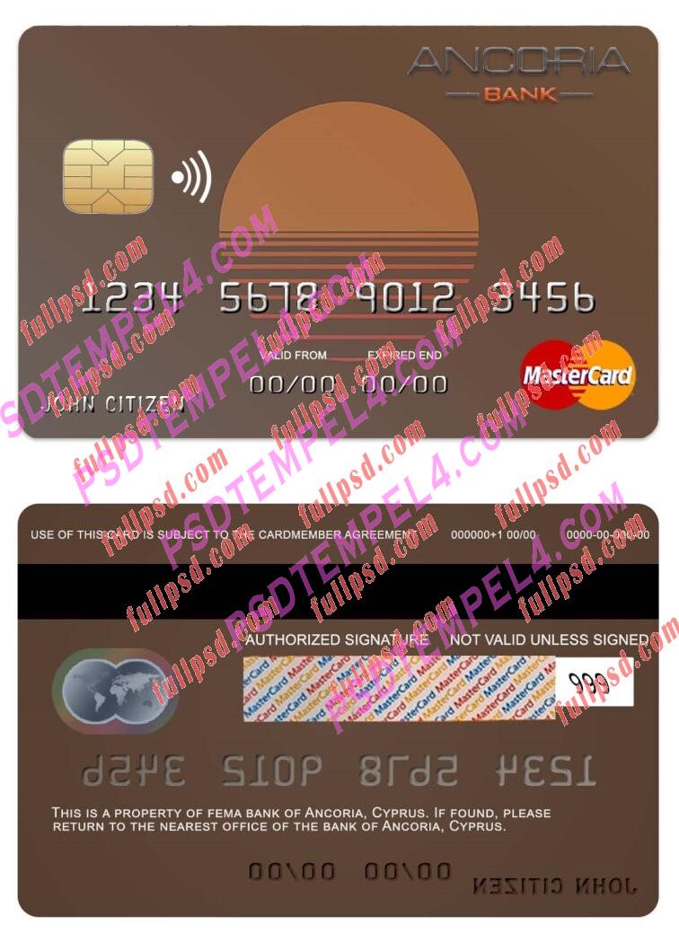 Cyprus Ancoria bank Mastercard PSD