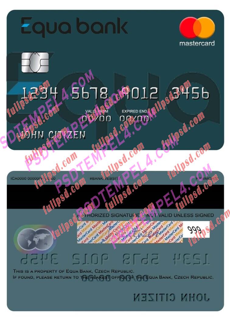 Czech Equa Bank Mastercard PSD