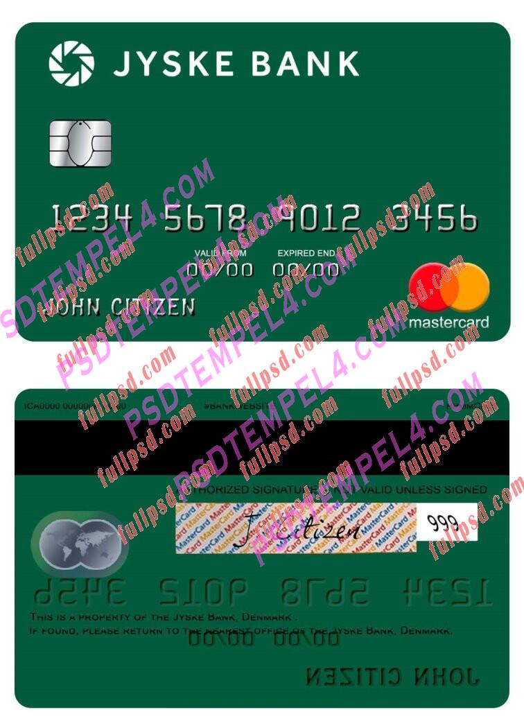 Denmark Jyske Bank Mastercard PSD