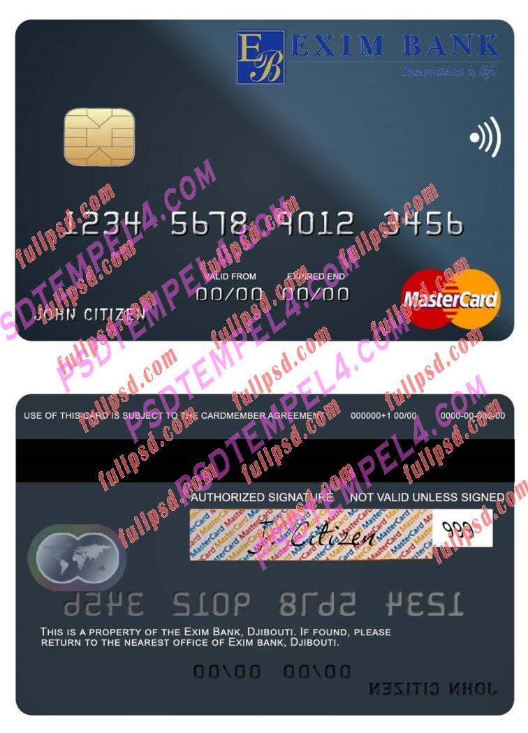 Djibouti Exim Bank Mastercard PSD