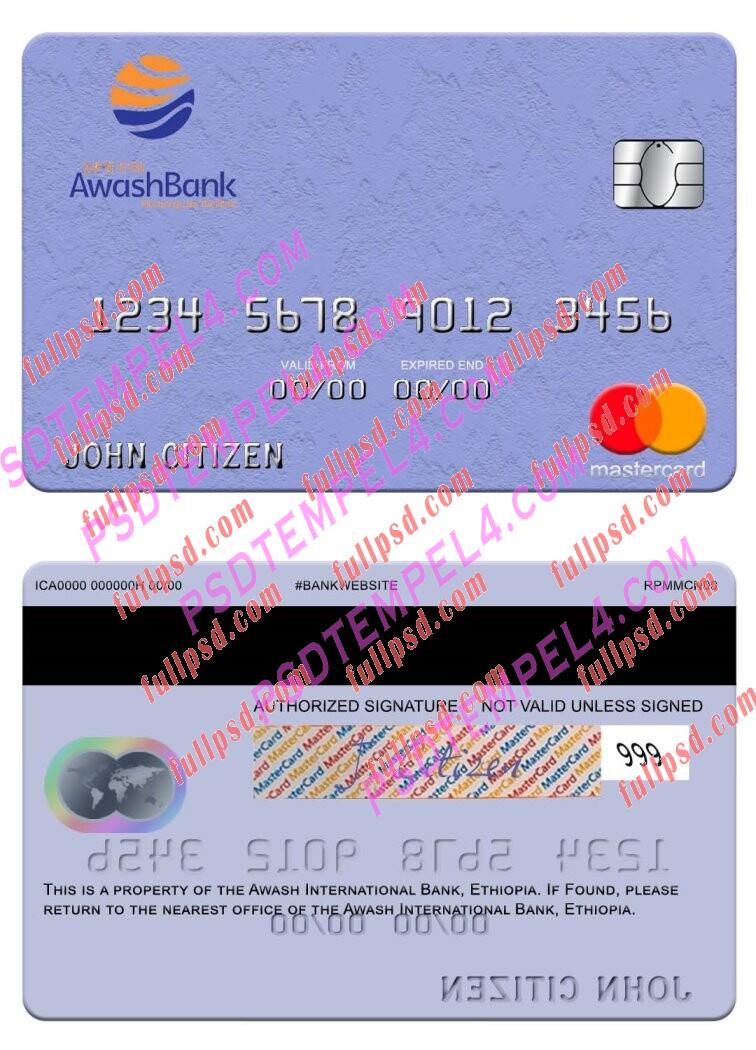 Ethiopia Awash International Bank Mastercard PSD