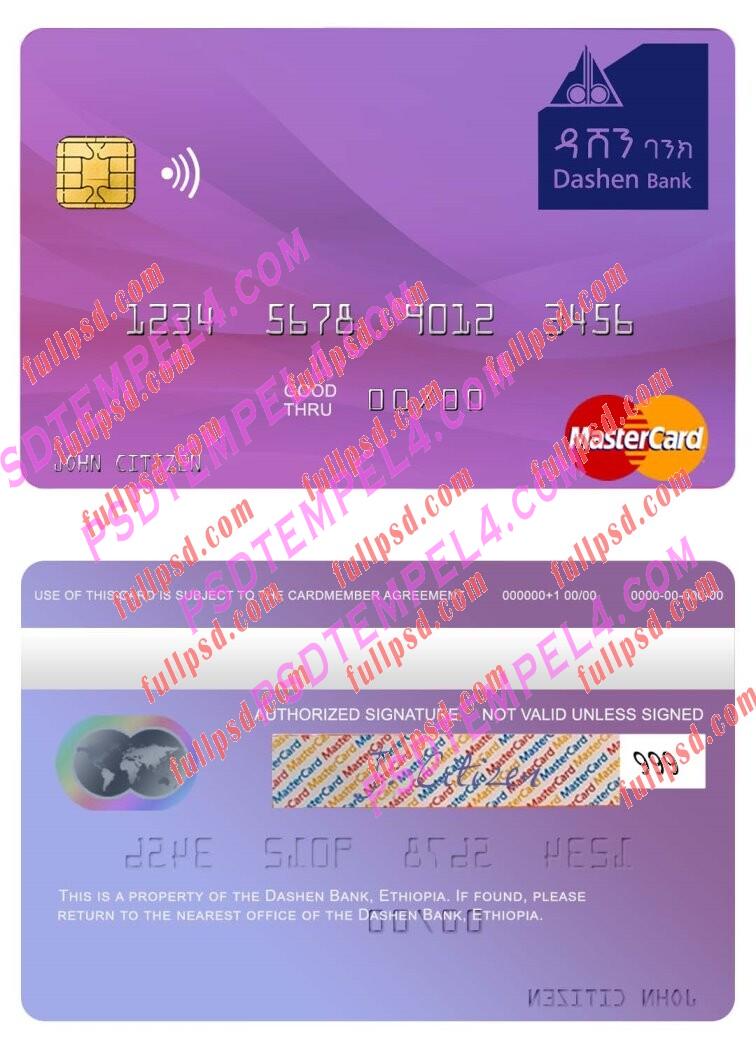 Ethiopia Dashen Bank Mastercard PSD