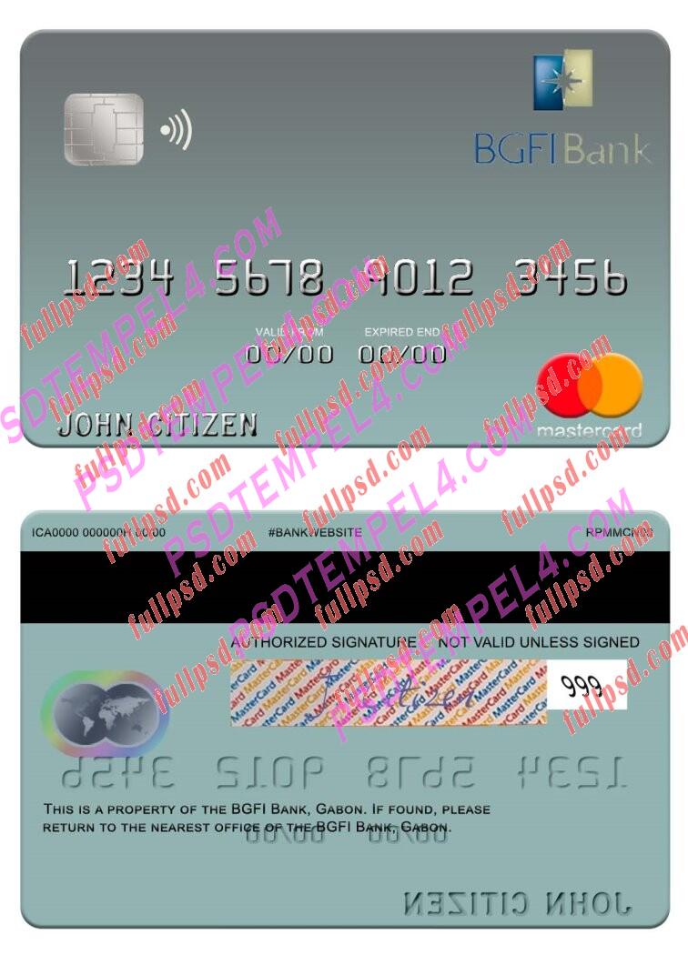 Gabon BGFI Bank Mastercard PSD