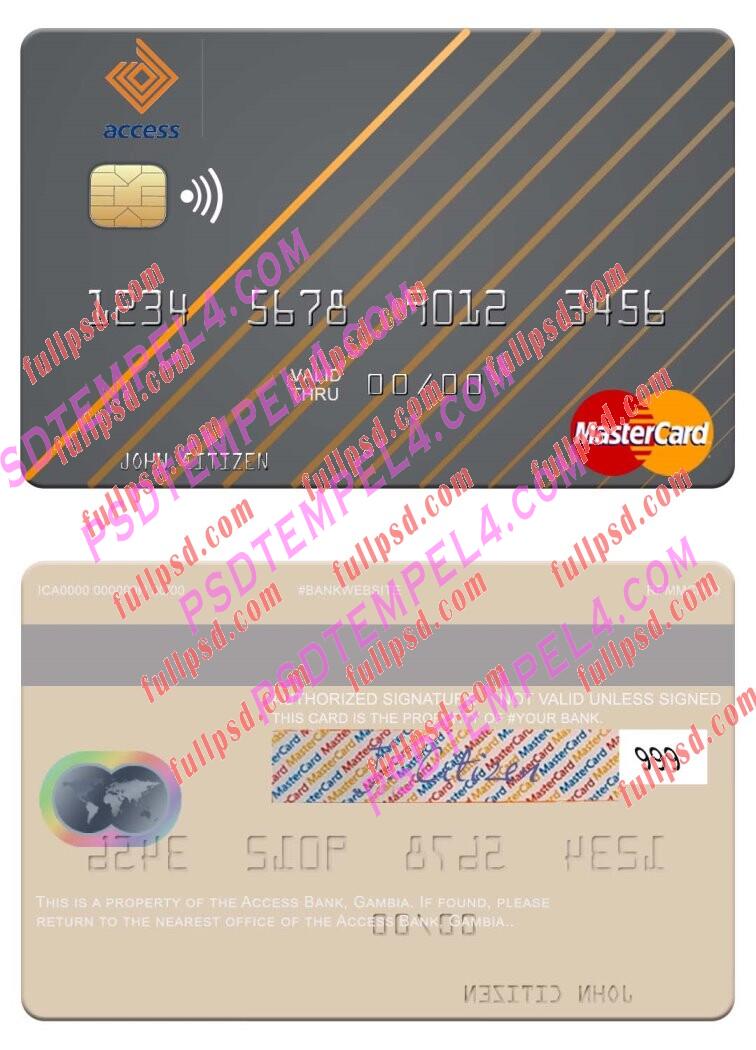 Gambia Access Bank Mastercard PSD