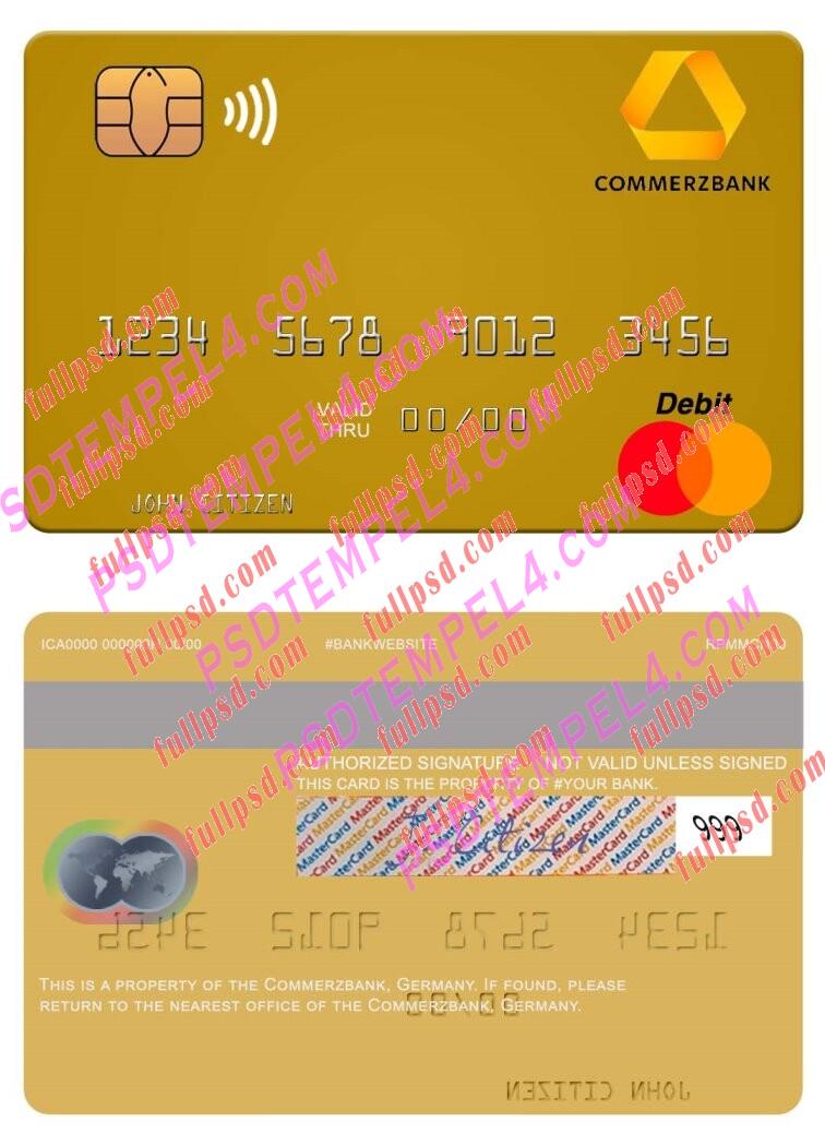 Germany Commerz Bank Mastercard PSD