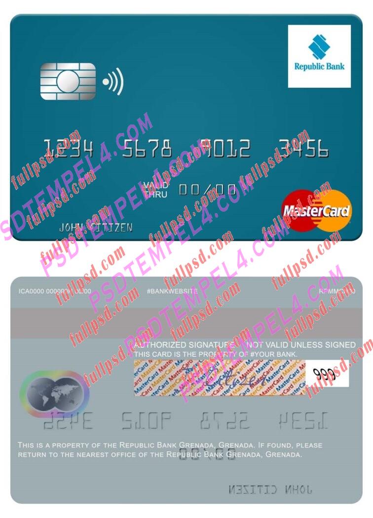Grenada Republic Bank Grenada Mastercard PSD