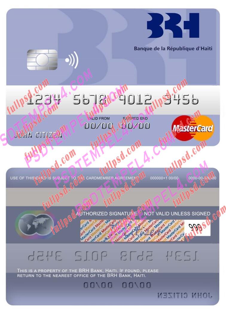 Haiti BRH Bank Mastercard PSD