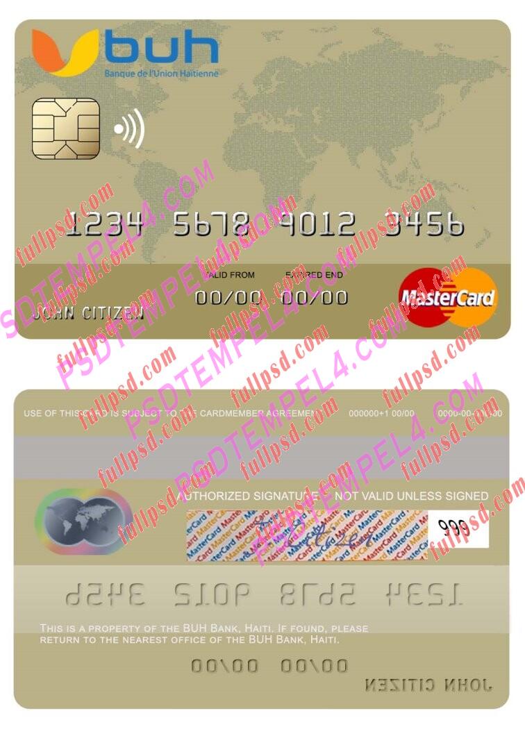 Haiti BUH Bank Mastercard PSD