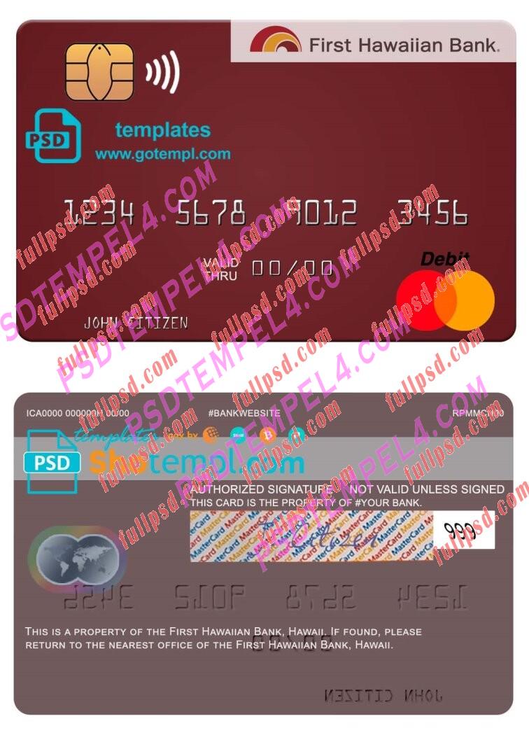 Hawaii First Hawaiian Bank Mastercard PSD
