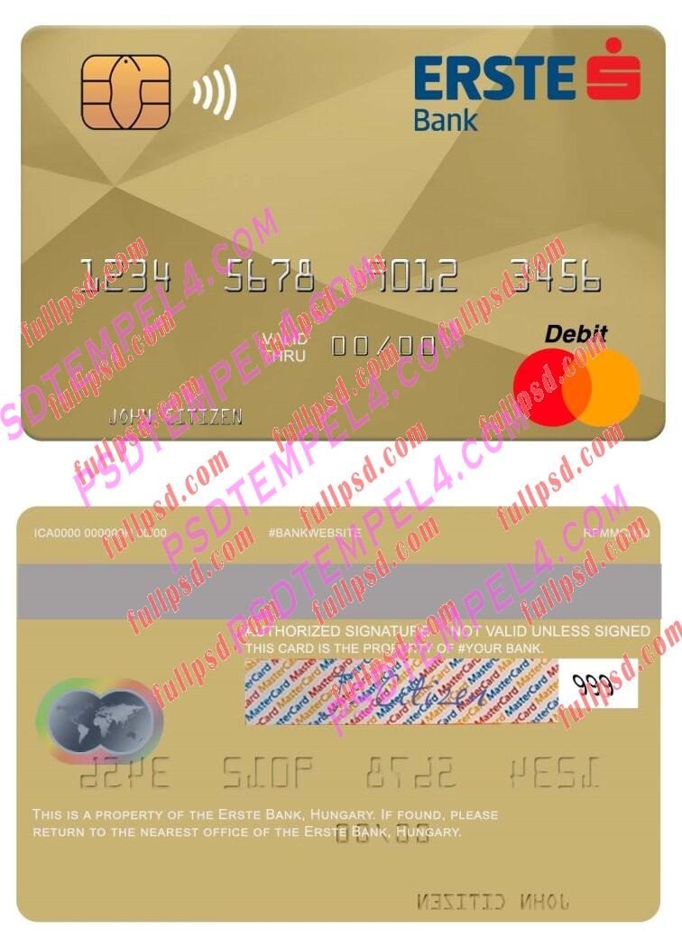 Hungary Erste Bank Mastercard PSD