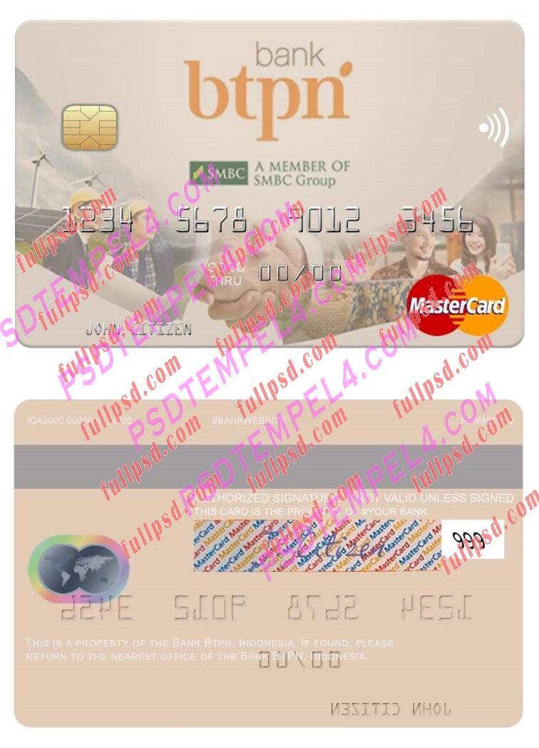 Indonesia Bank BTPN Mastercard PSD