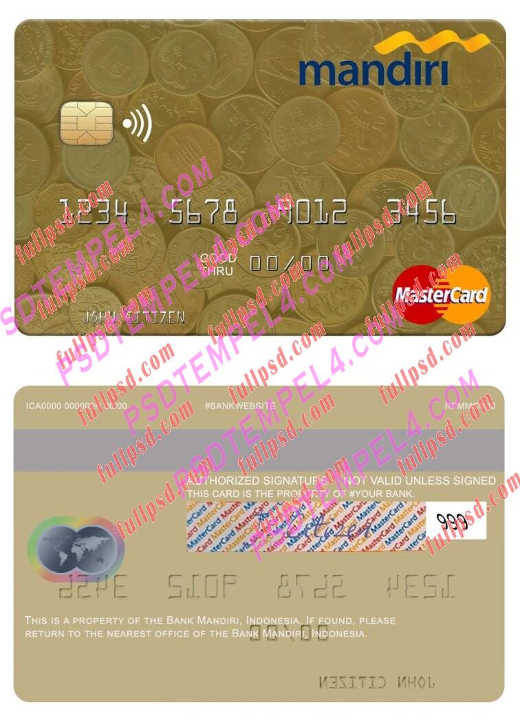 Indonesia Bank Mandiri Mastercard PSD