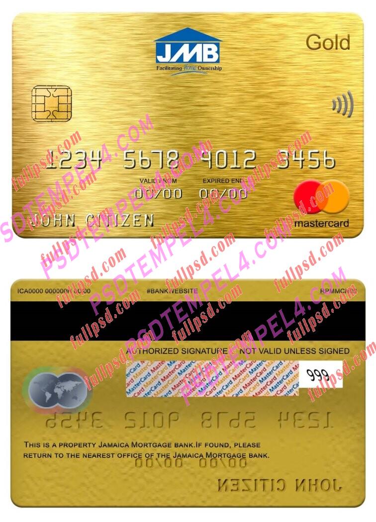 Jamaica Mortgage bank Mastercard gold PSD