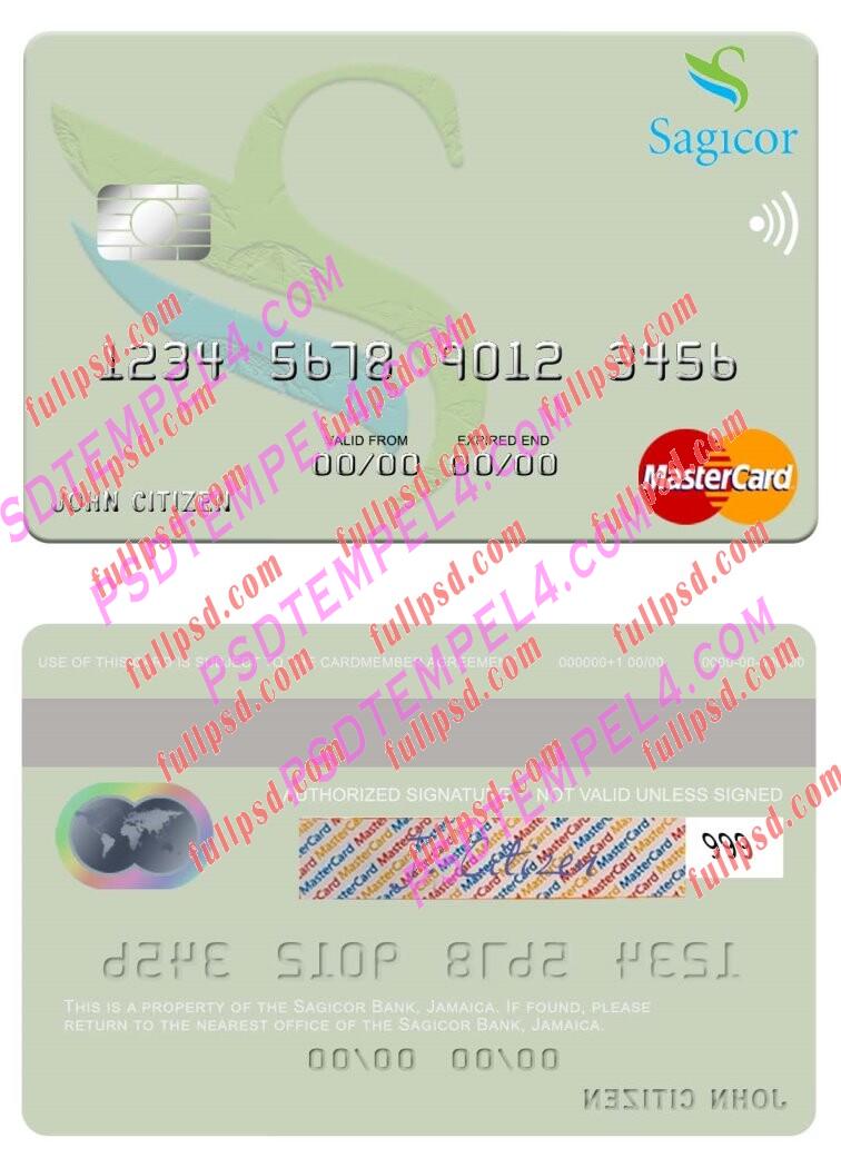 Jamaica Sagicor Bank Mastercard PSD