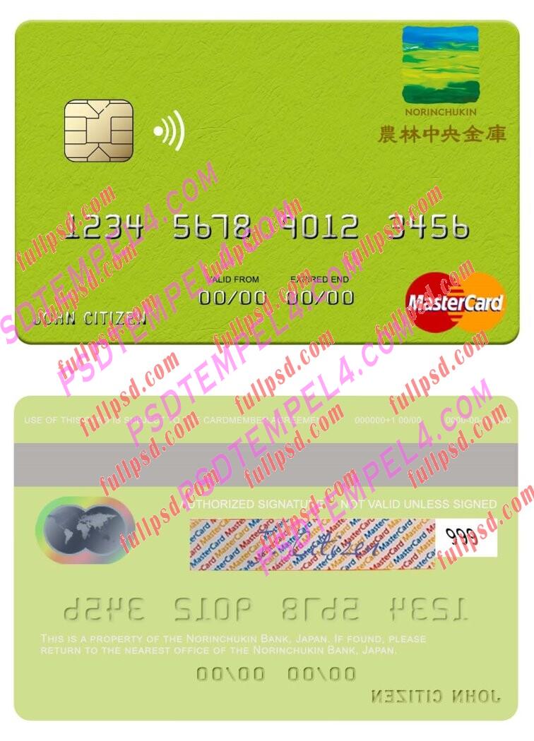 Japan Norinchukin Bank Mastercard PSD